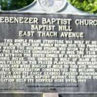 Ebenzer Missionary Baptist Church Historic Marker