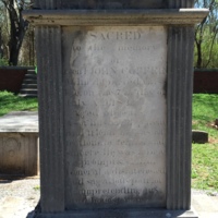 Inscription on General John Coffee's grave.