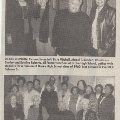 Drake Reunion newspaper class of '60 2004.jpg