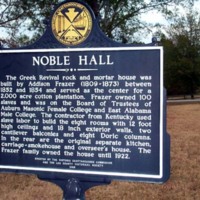 Noble Hall Historical Marker